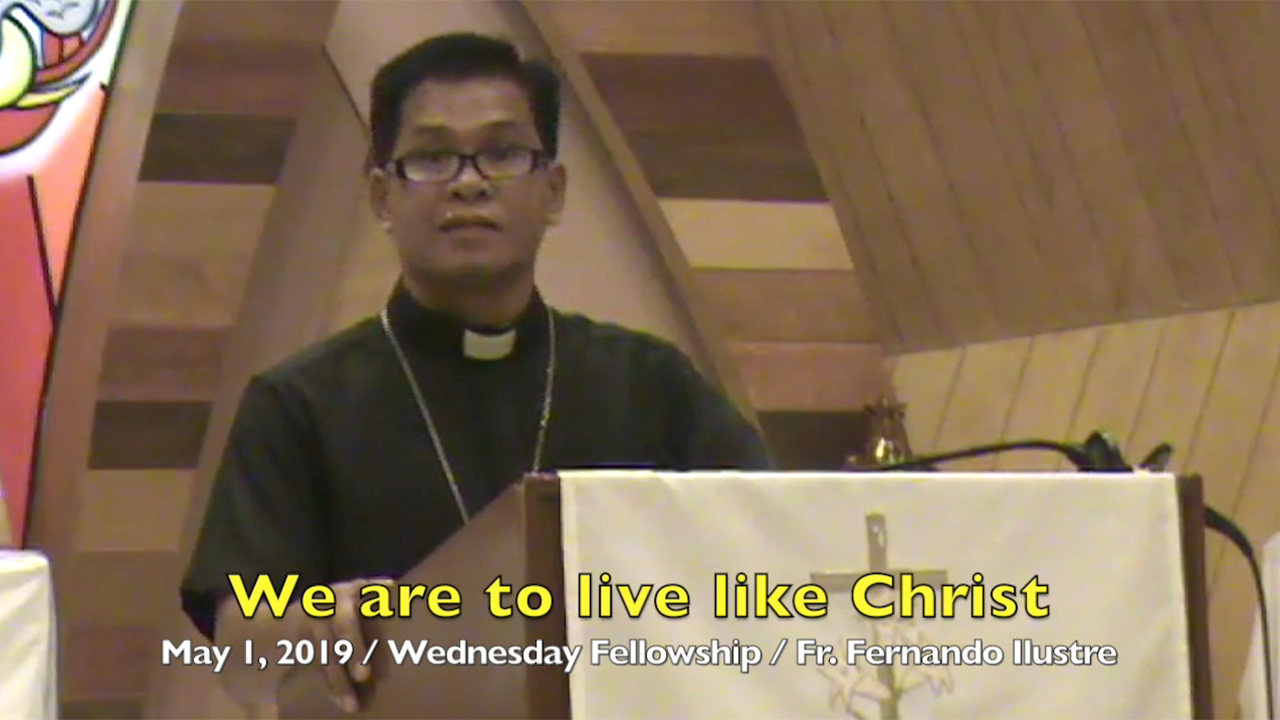 We are to live like Christ