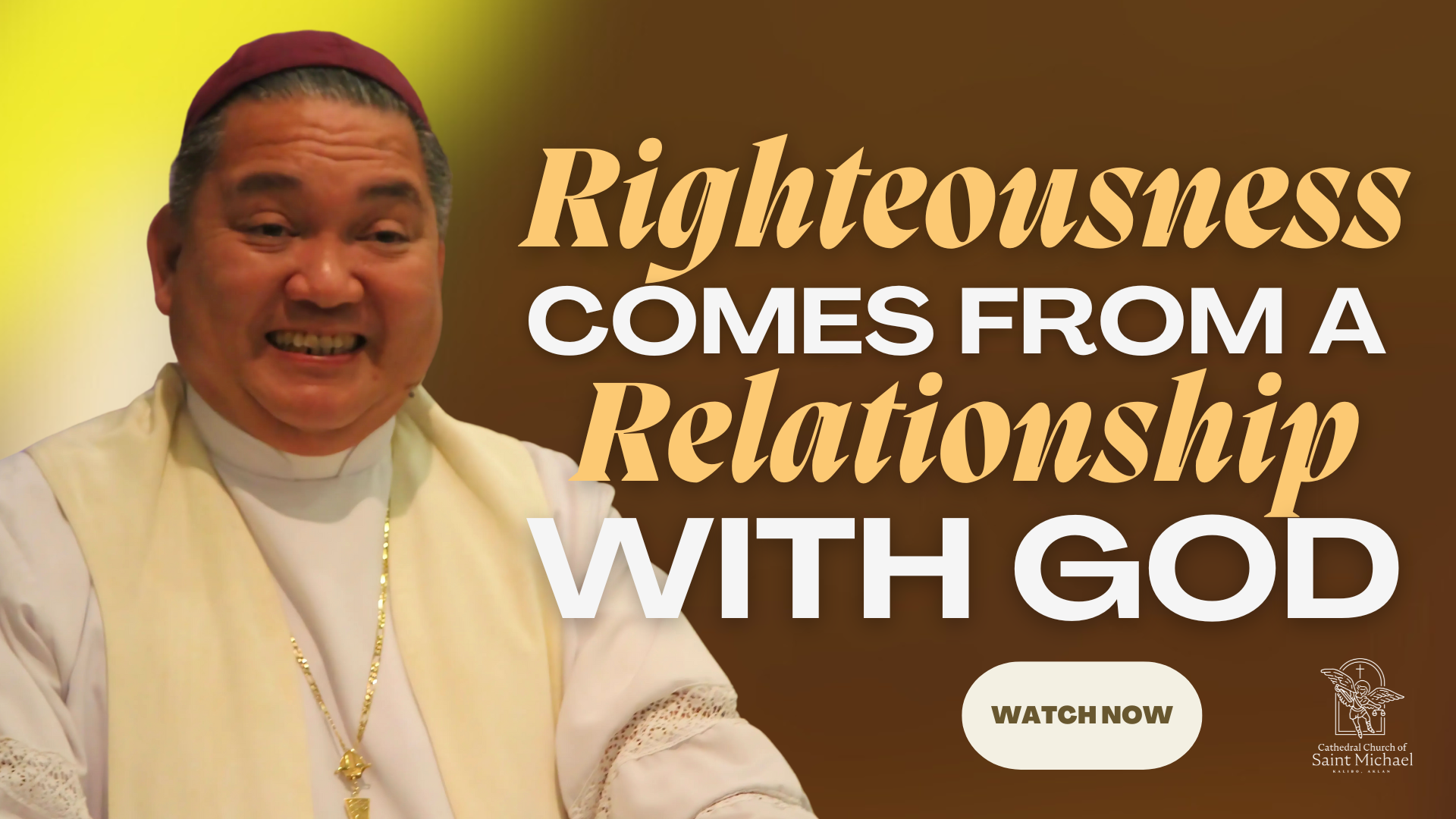 Righteousness comes from a Relationship with God